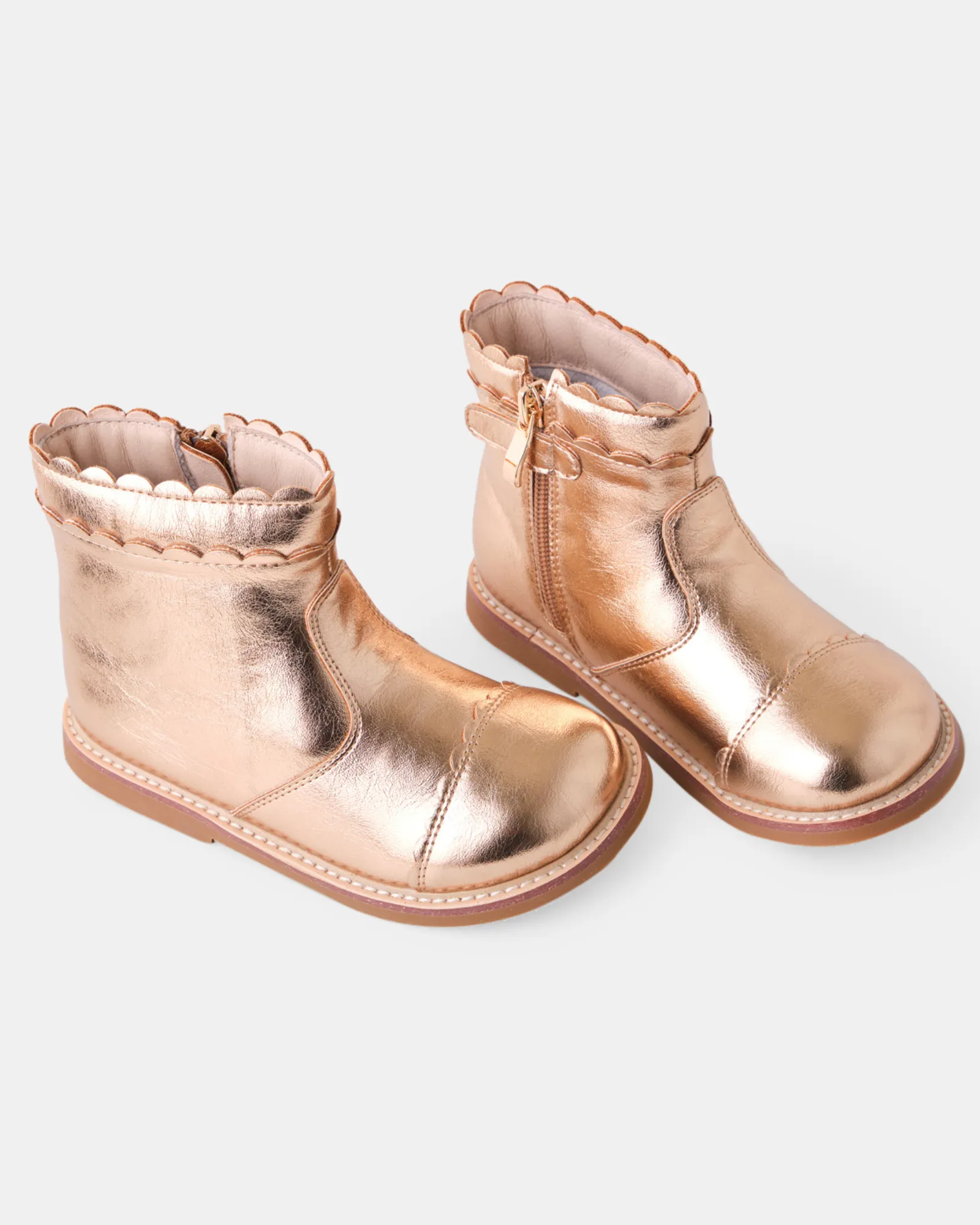Callie Boot - Metallic Rose