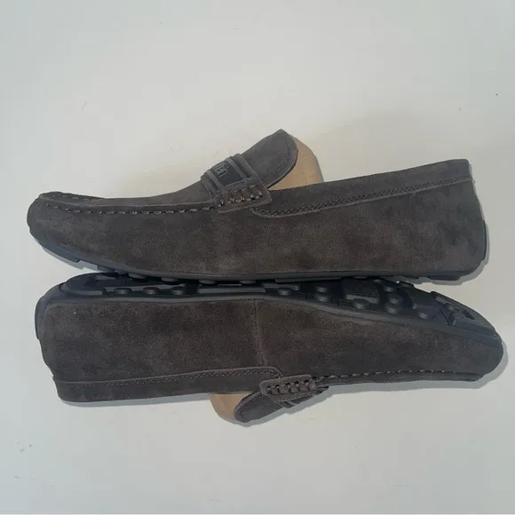 Calvin Klein Men Oliver Suede Driver In Brown Suede - New In Box - Reemoly