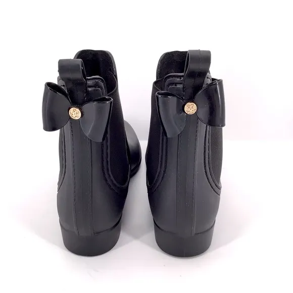 Catherine Malandrino Black Chelsea Rain Booties SZ 40 US 10