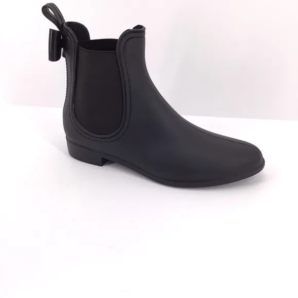 Catherine Malandrino Black Chelsea Rain Booties SZ 40 US 10