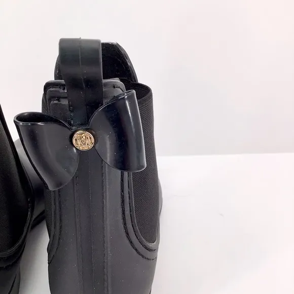 Catherine Malandrino Black Chelsea Rain Booties SZ 40 US 10