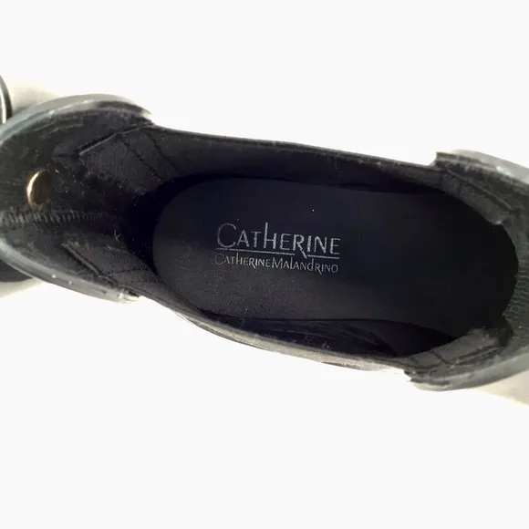 Catherine Malandrino Black Chelsea Rain Booties SZ 40 US 10