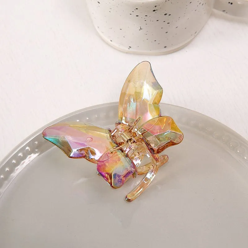 Chic Colorful Butterfly Chignon Claw Clip Hair Clip