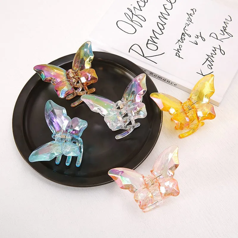 Chic Colorful Butterfly Chignon Claw Clip Hair Clip