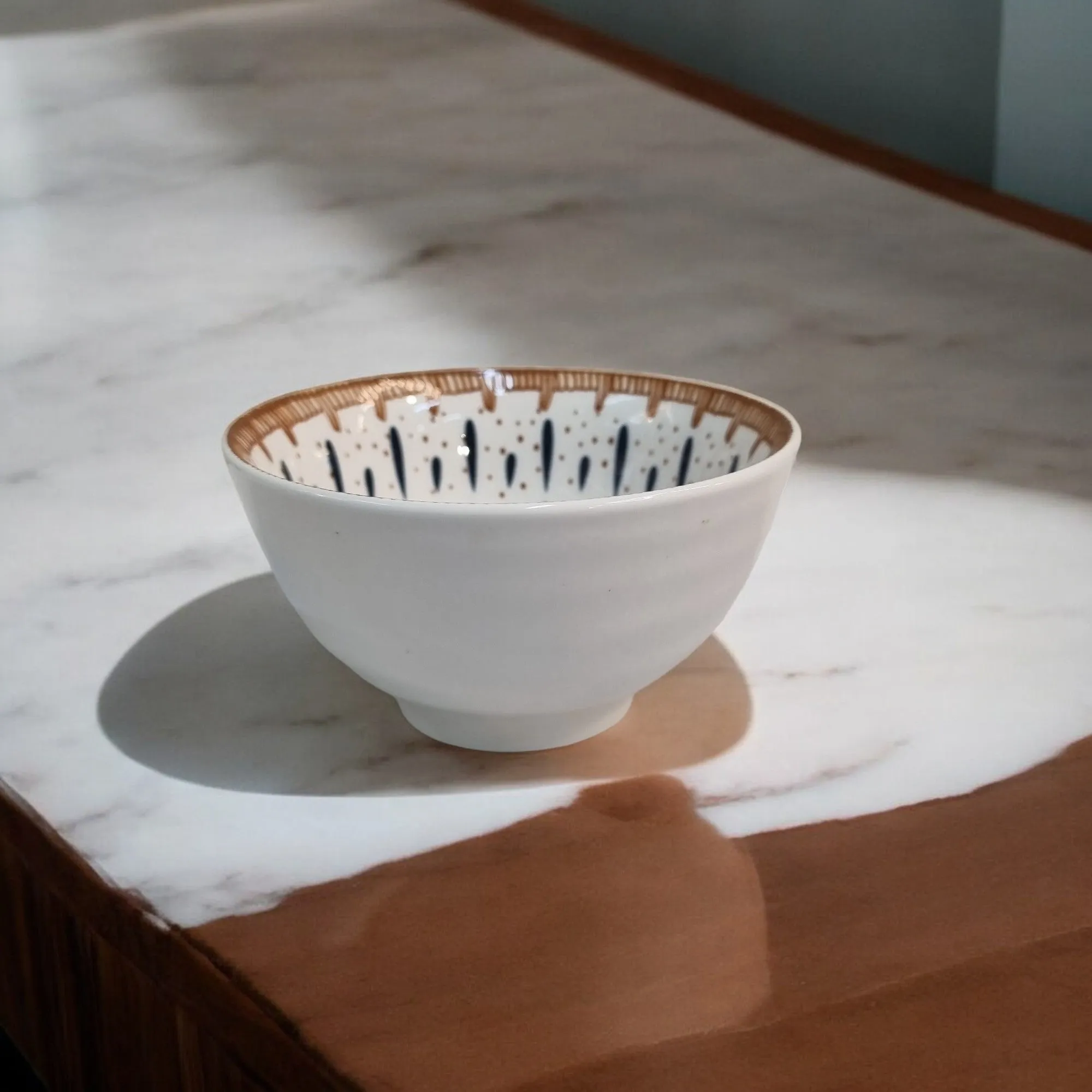 Chic Splatter Porcelain Bowl (4.5 Inches)