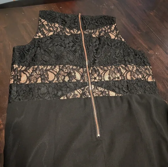 City Chic Black Lace Detail Cocktail/ Wedding Guest Dress. Women's 18 NWT