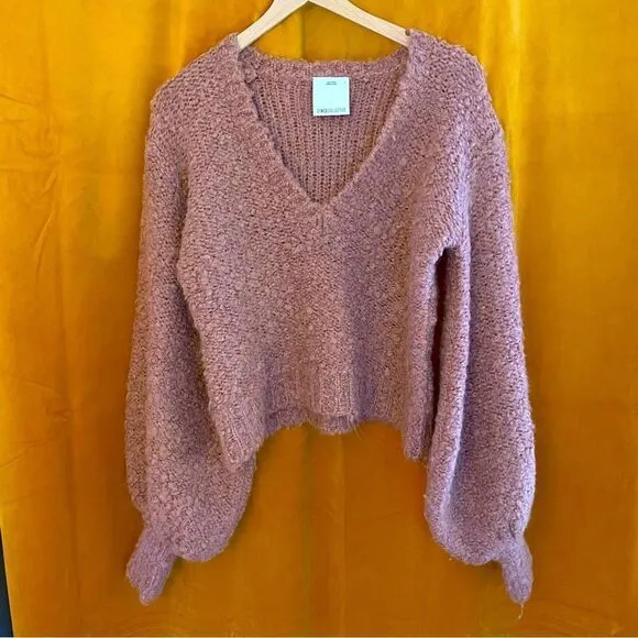 C/MEO Collective V-Neck Bell Sleeve Sweater