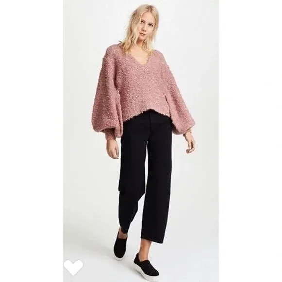 C/MEO Collective V-Neck Bell Sleeve Sweater