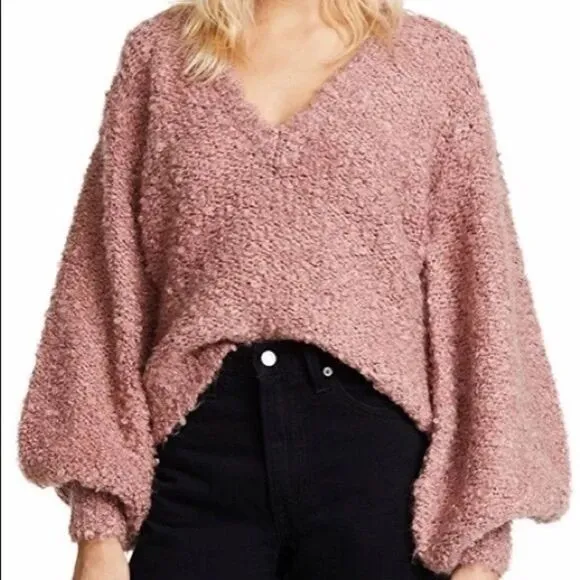 C/MEO Collective V-Neck Bell Sleeve Sweater