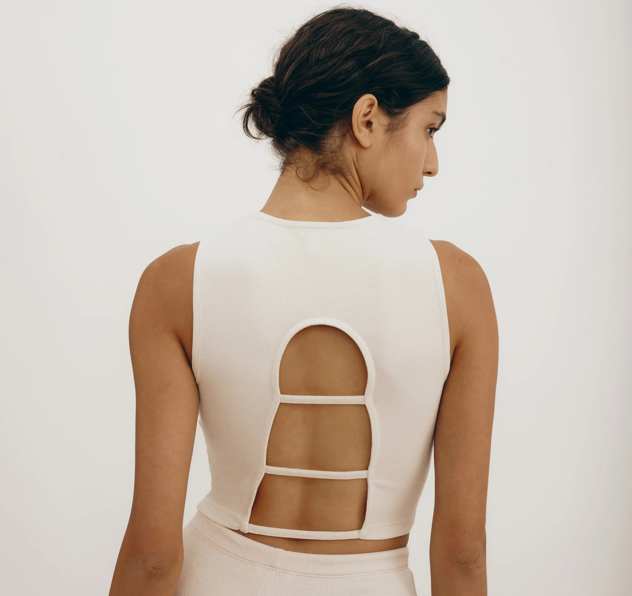 Core Rib Open Back Tank Top