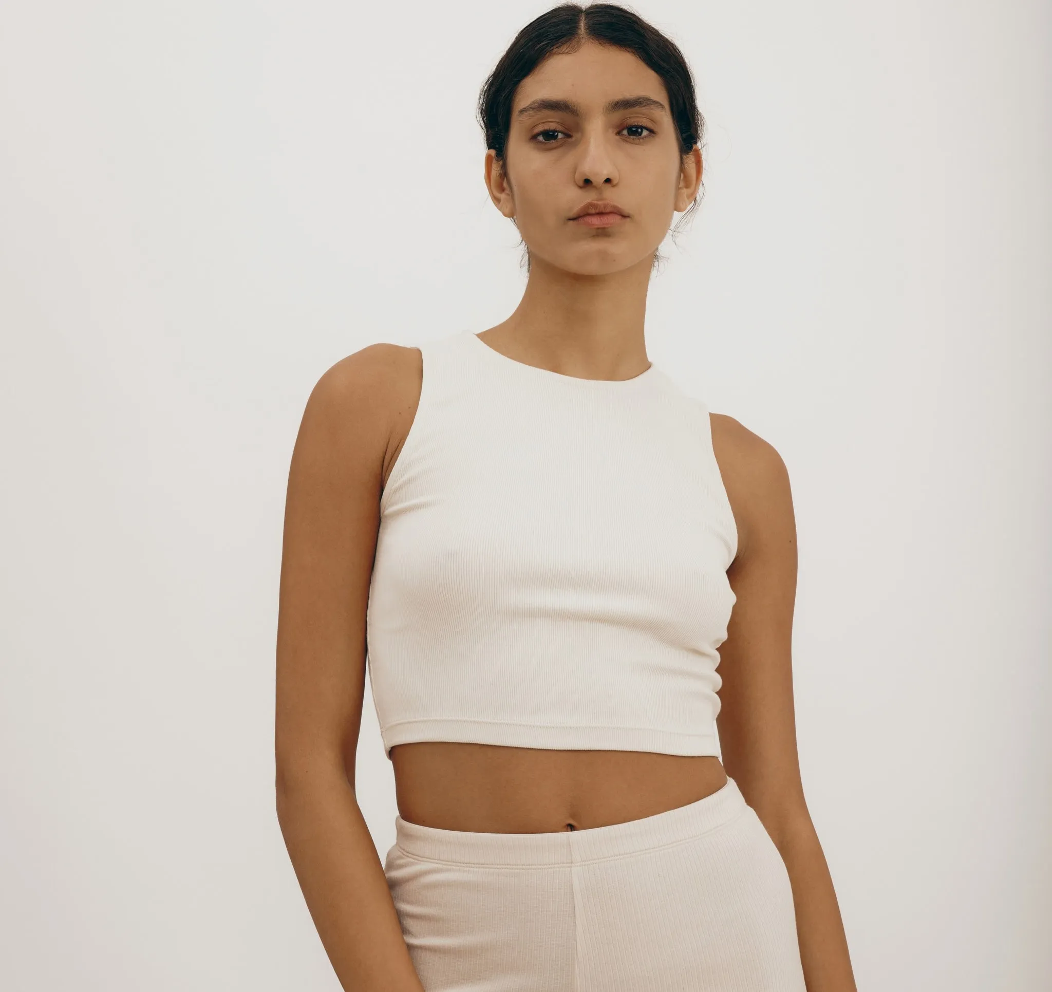 Core Rib Open Back Tank Top