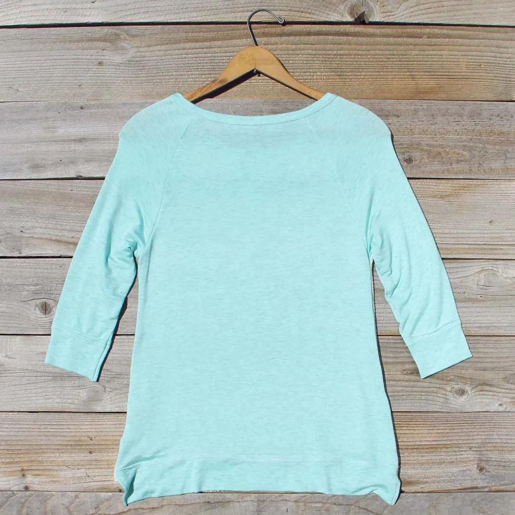 Cozy Camp Tee in Mint