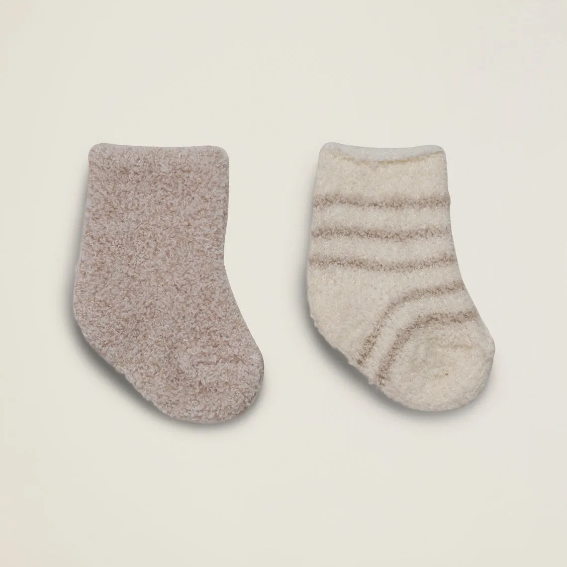 Cozy Chic Infant 2-Pack Socks - Stone