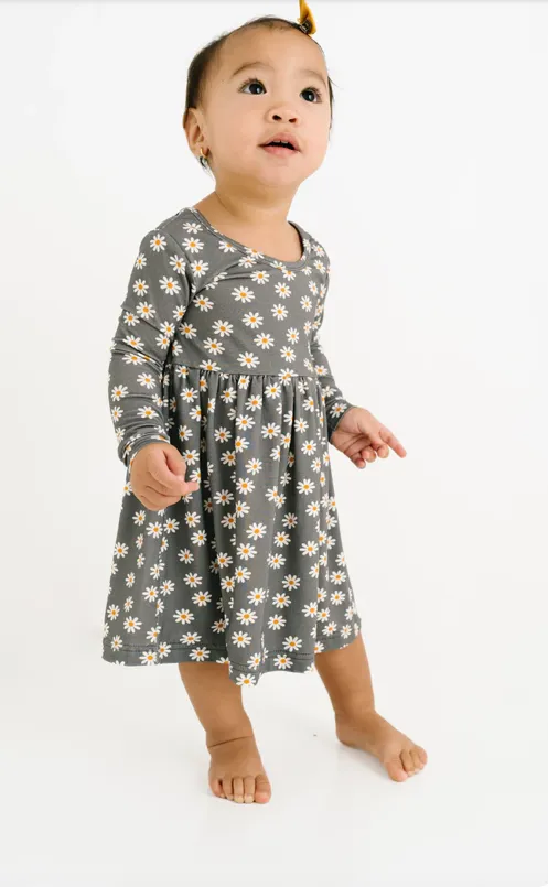 Cozy Daisy Bamboo Twirl Dress