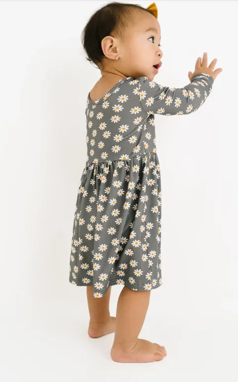Cozy Daisy Bamboo Twirl Dress