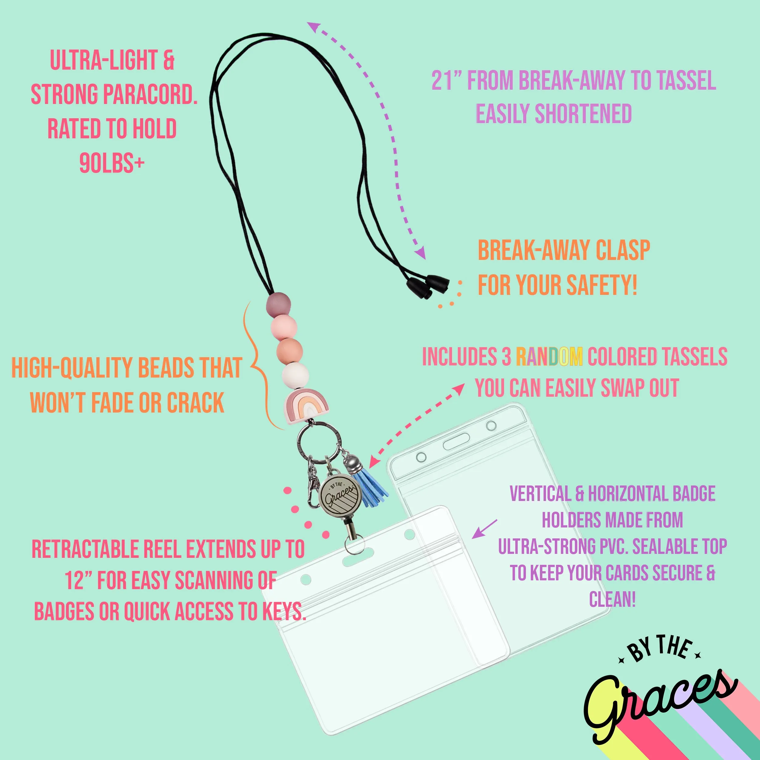 Cozy Rosy Lanyard