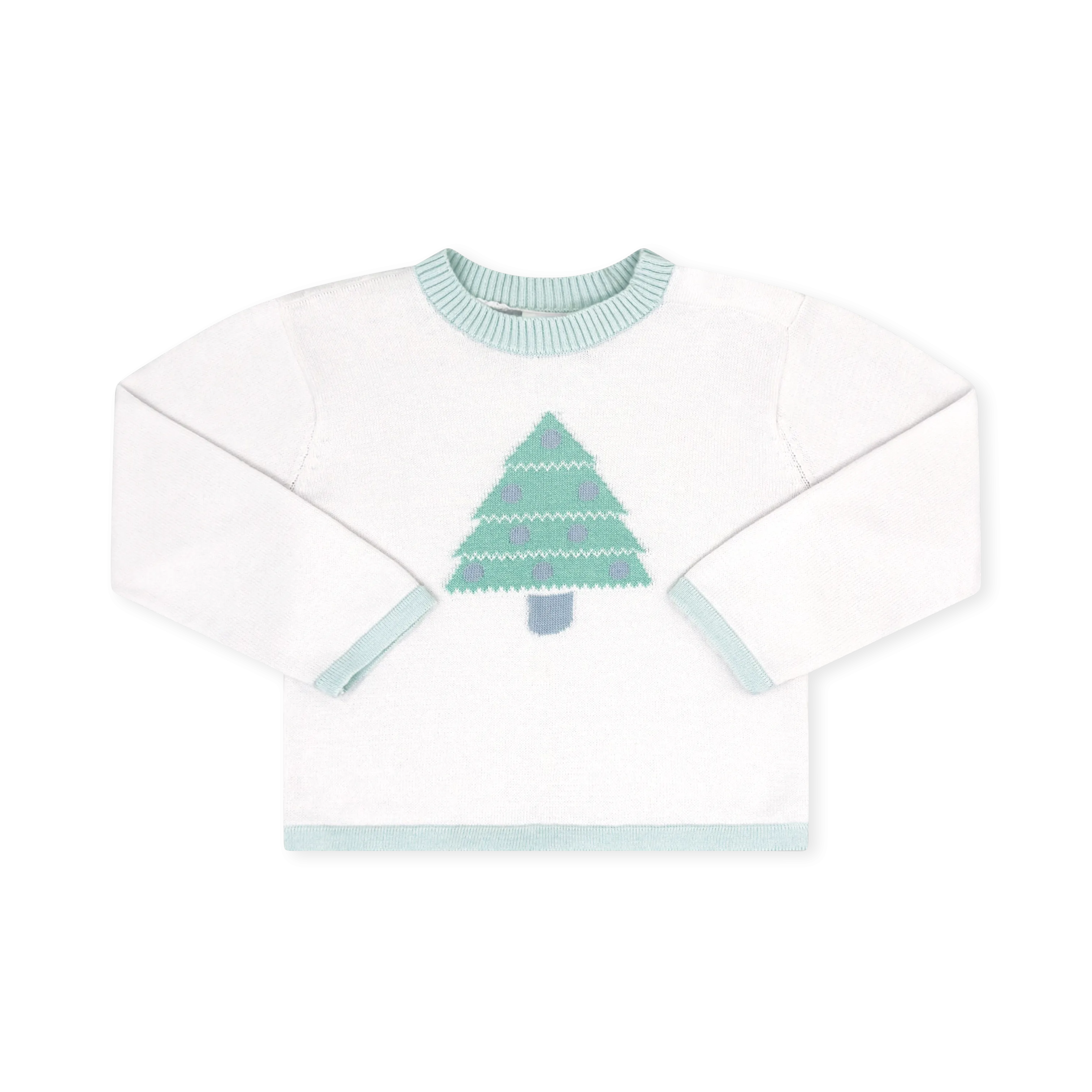 Cozy Up Sweater - Sterling White, Tree, Blue