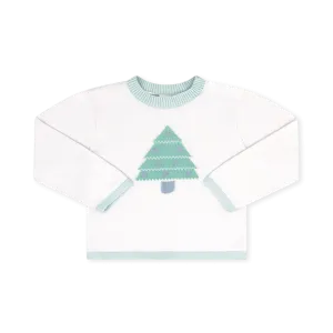 Cozy Up Sweater - Sterling White, Tree, Blue