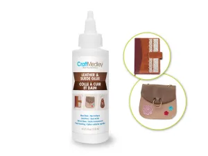 Craft Medley Glue: 4oz (110g) Leather & Suede Glue