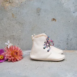 CREAM HIGH TOPS WITH LIBERTY PRINT LACES
