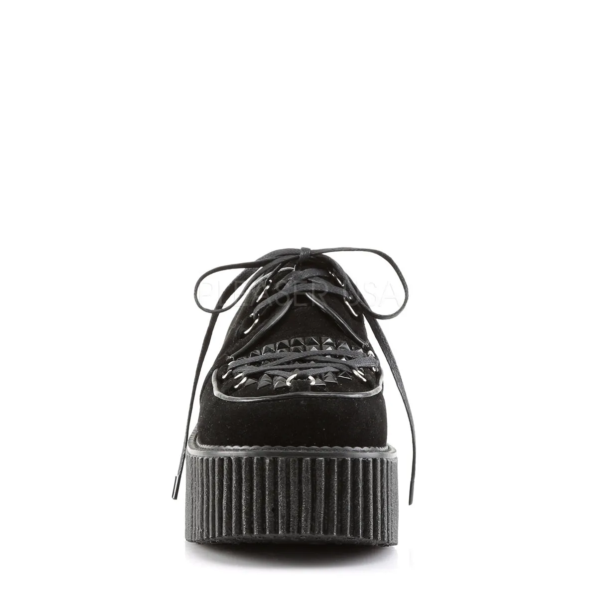 CREEPER-216  Black Vegan Suede
