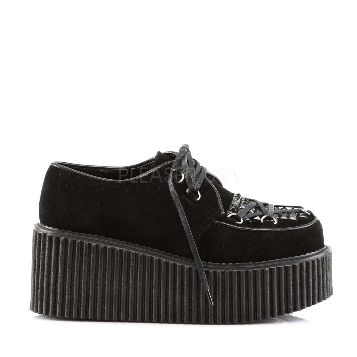 CREEPER-216  Black Vegan Suede