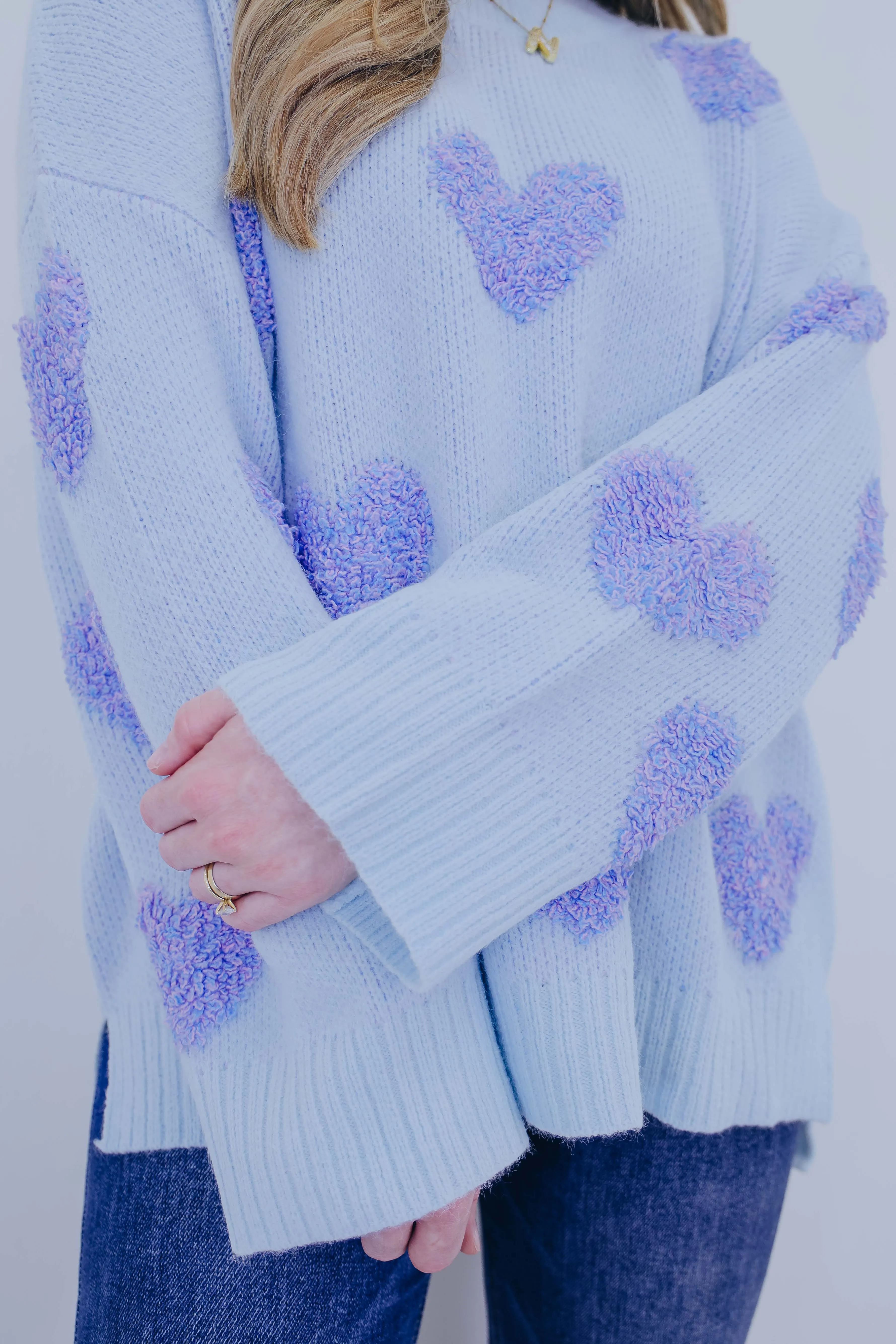 Cupid Cozy Heart Oversized Sweater - 2 Colors