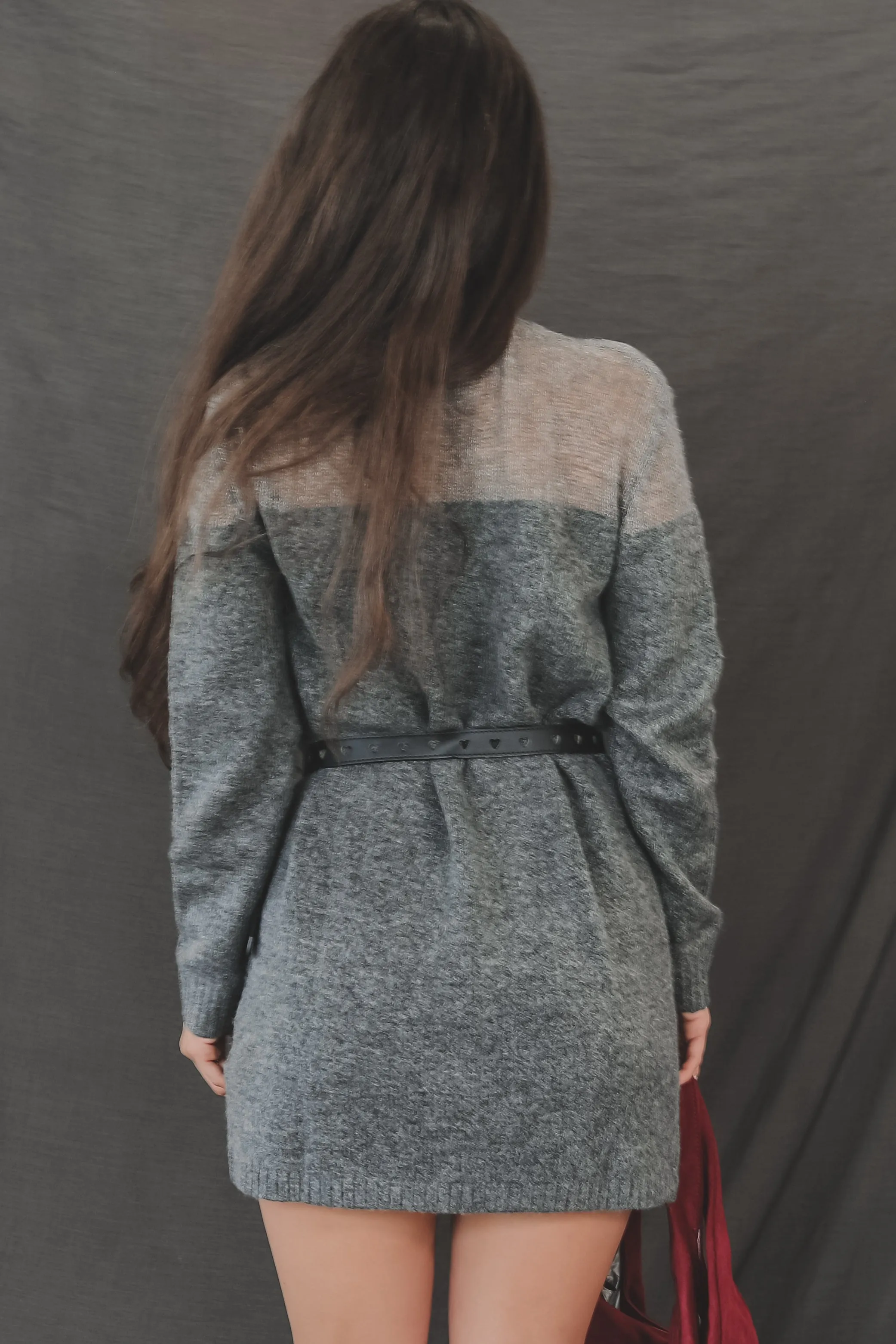 DEAL Keeping It Hot High-Neck Knit Sweater Dress