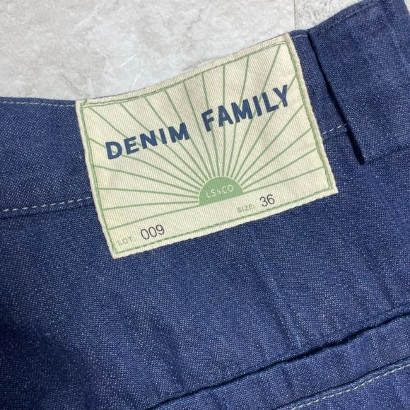 DENIM FAMILY LEVIS WOMENS SHORTS PLUS SIZE 36 DARK BLUE ORIGINALLY $248 MCM