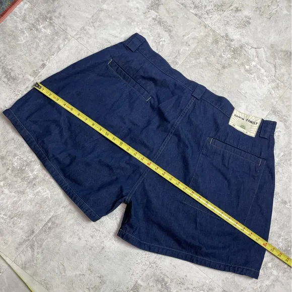 DENIM FAMILY LEVIS WOMENS SHORTS PLUS SIZE 36 DARK BLUE ORIGINALLY $248 MCM