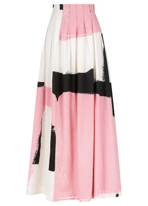 Drawstring Maxi Skirt