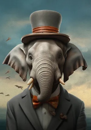 Elephant Chic - Up to 60"x90"