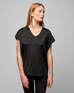 ellie sloppy-v tee - jet