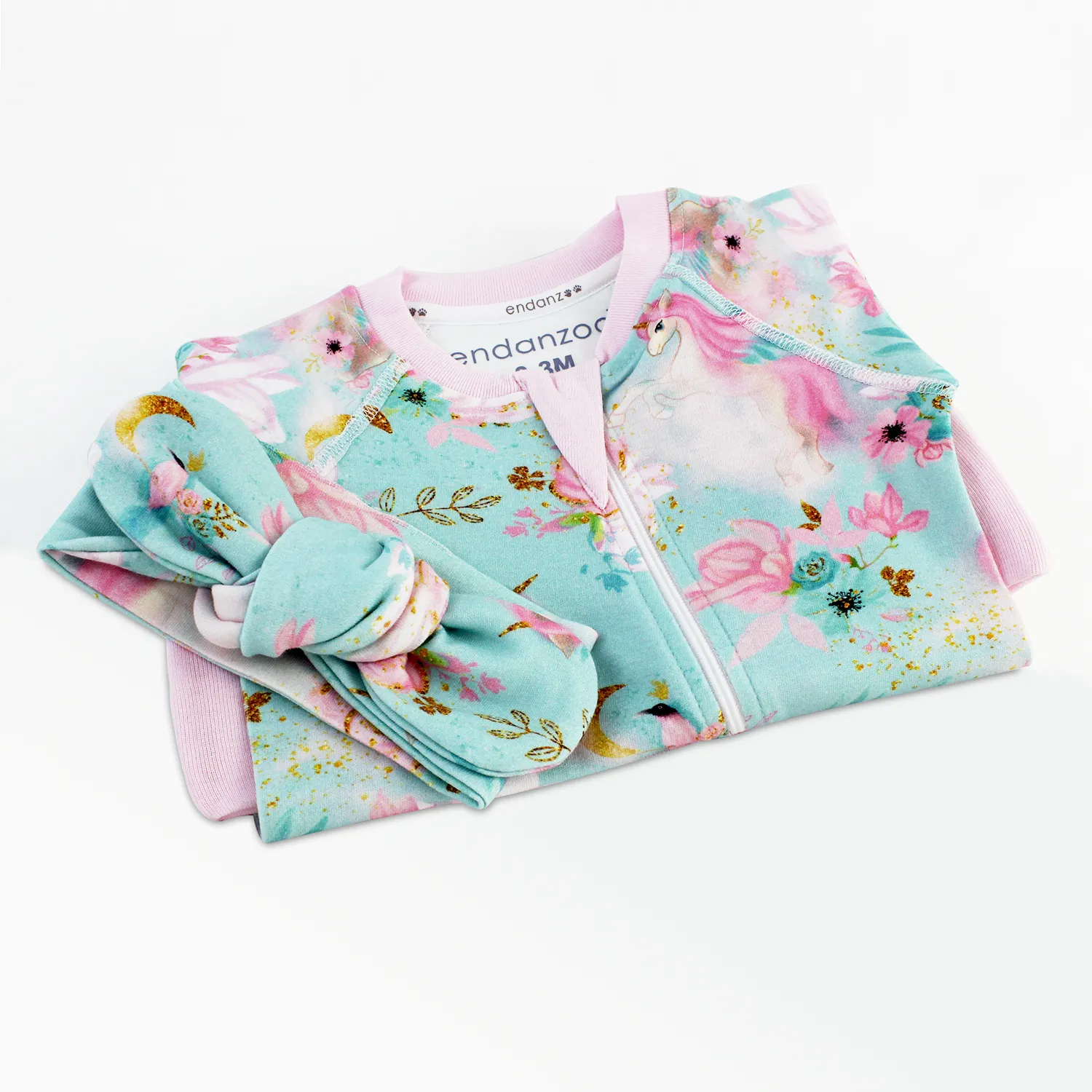 Endanzoo Organic Romper Set - My Unicorn
