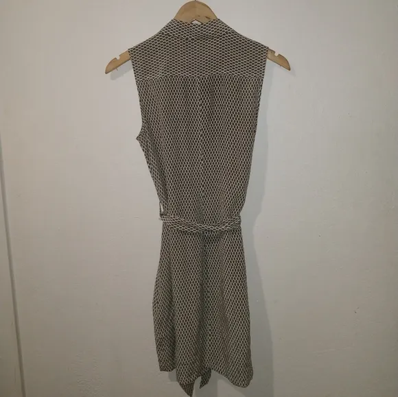 EQUIPMENT Jody Olive Green Silk Geo Shirt Dress