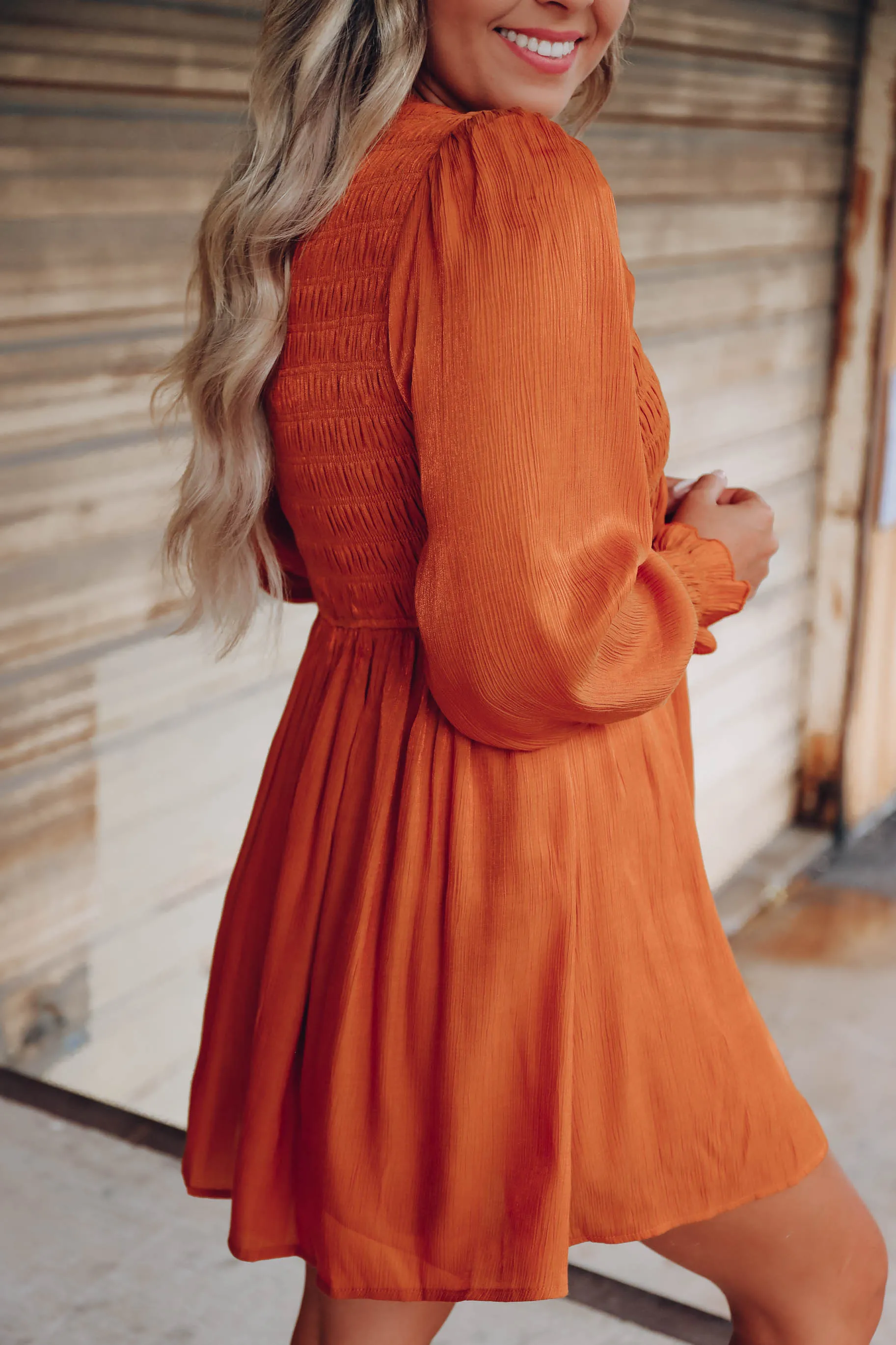 Feeling Free Smocked Baby Doll Dress