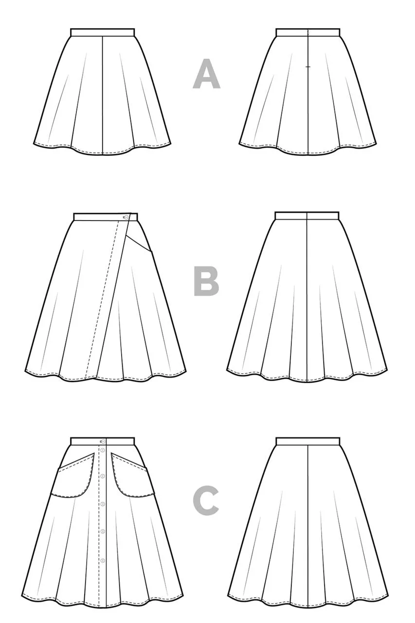 Fiore skirt pattern by Closet Core Patterns