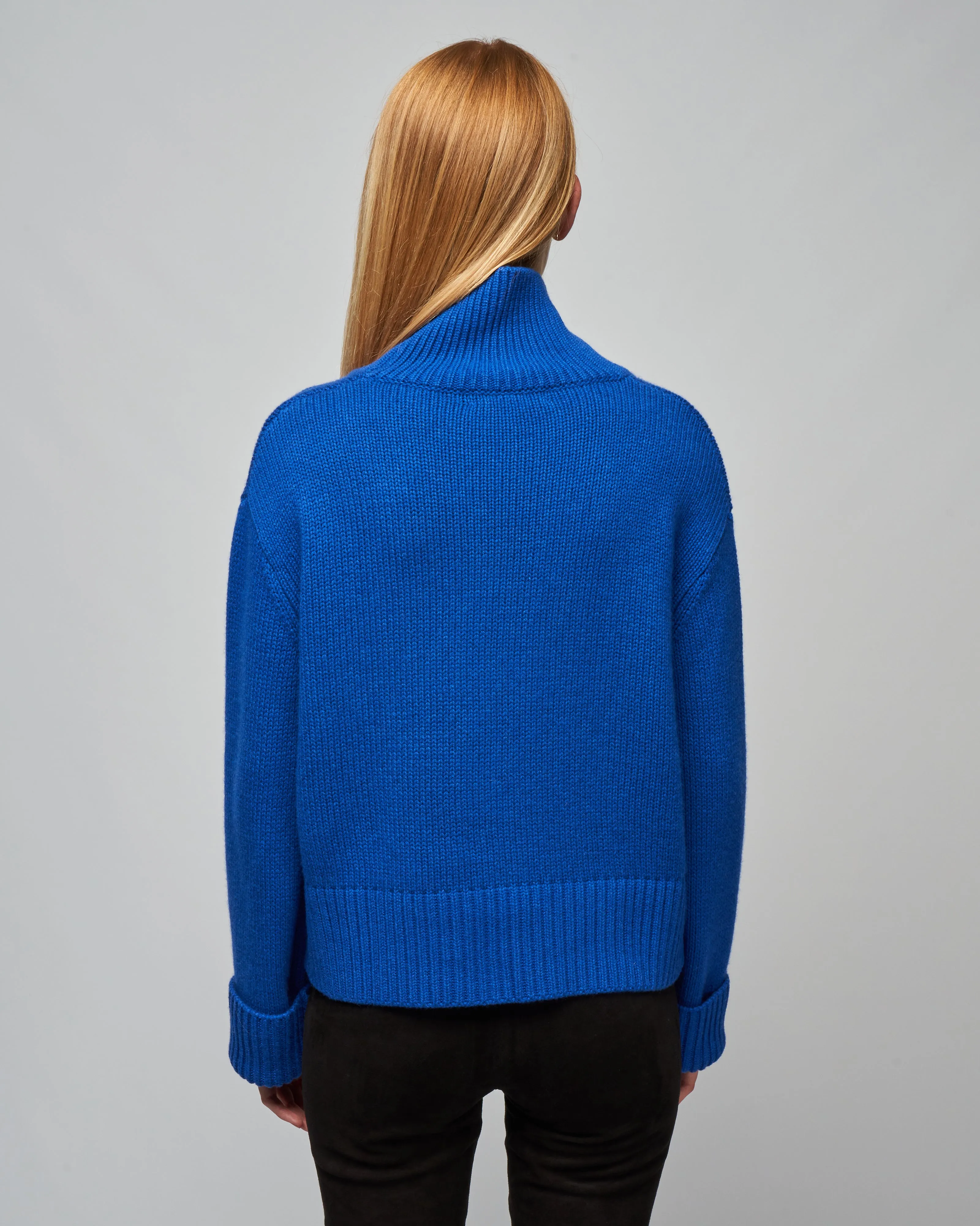 fleur sweater - cobalt blue