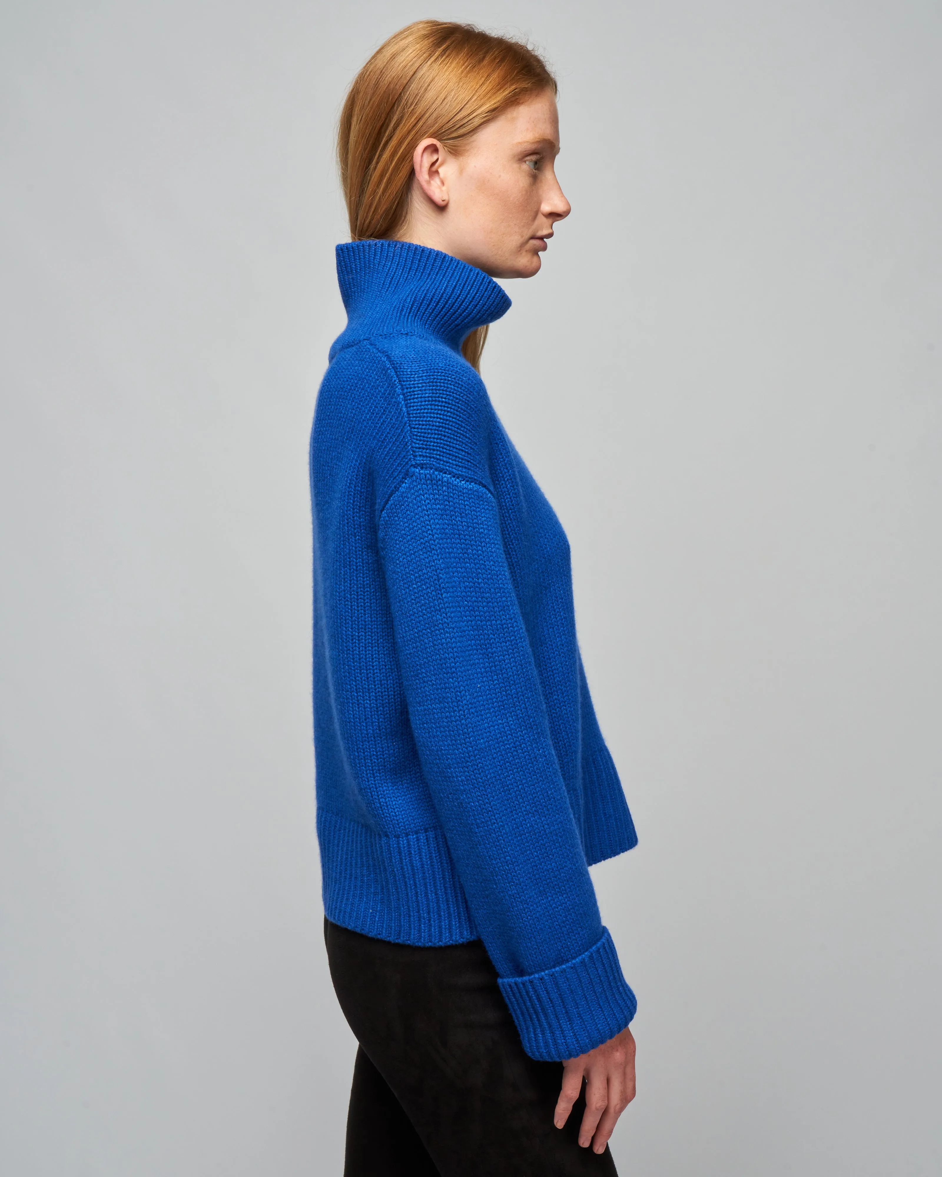 fleur sweater - cobalt blue