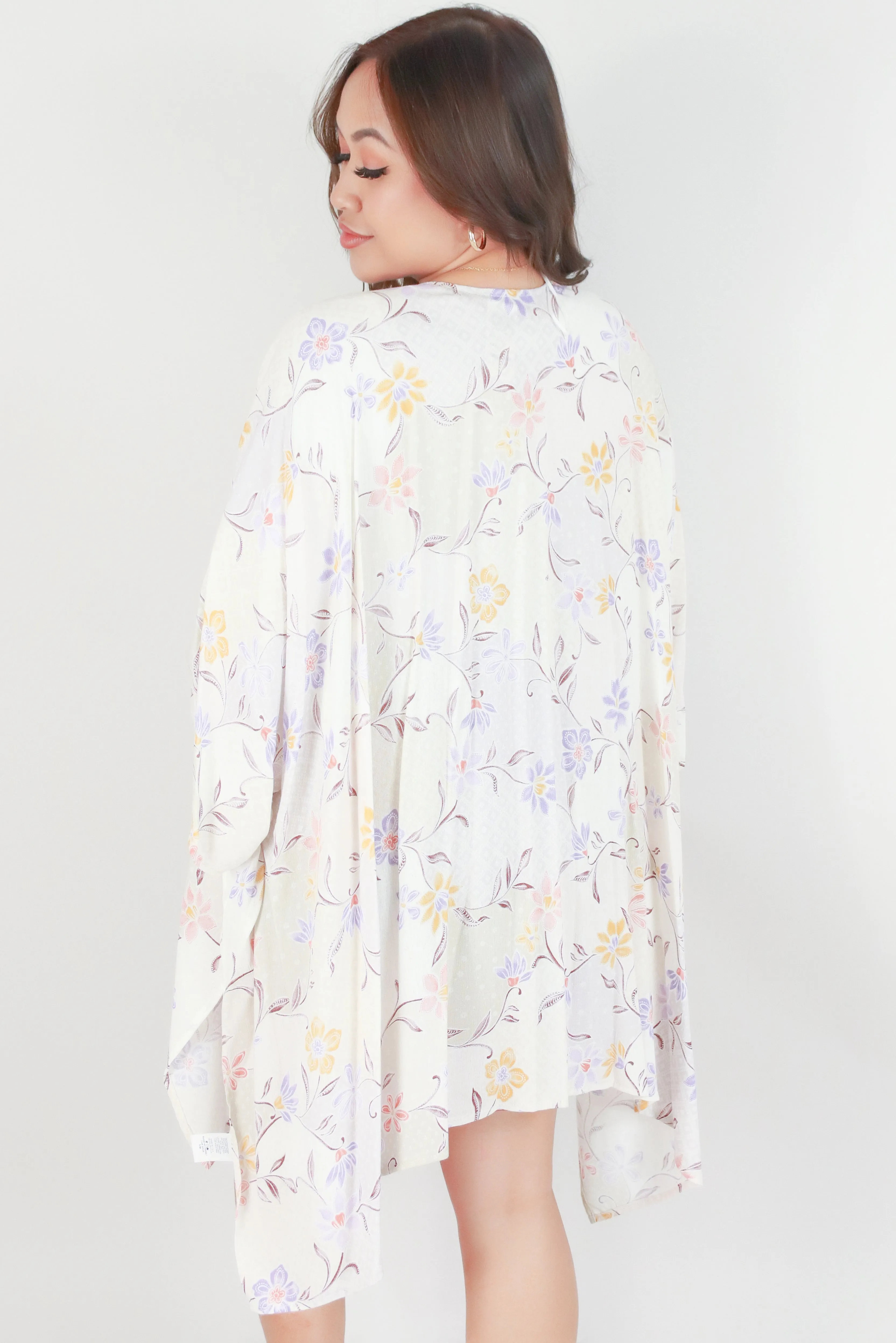 FLORAL OPEN FRONT CARDIGAN
