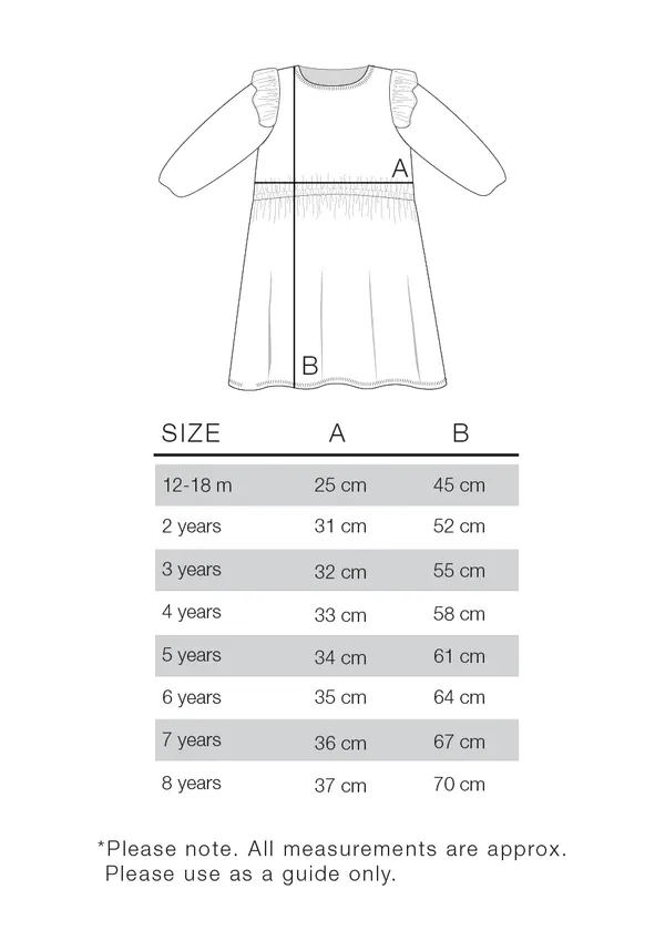 Frill Knit Dress - Lavender Bouquet