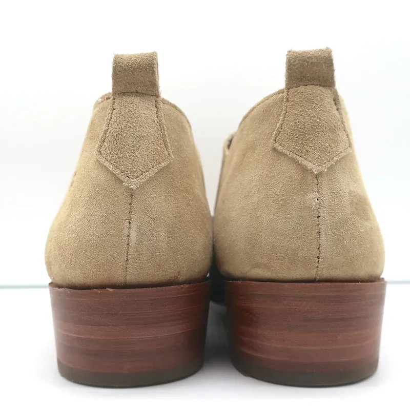 Frye Billy Shootie Boots Beige Suede Size 8.5 Western Booties