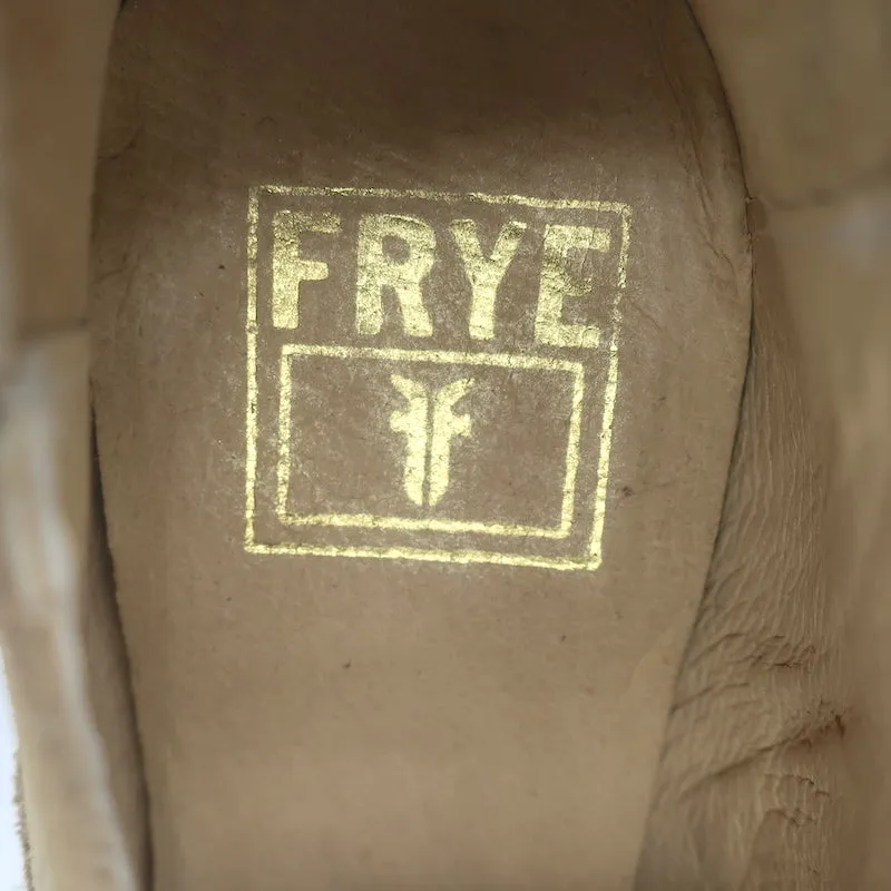 Frye Billy Shootie Boots Beige Suede Size 8.5 Western Booties