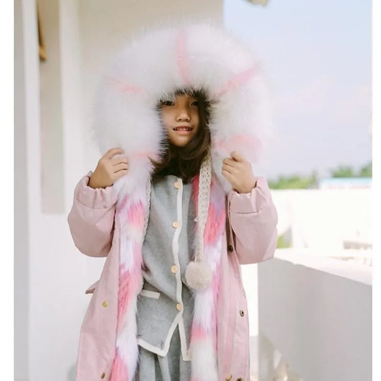 Fuzzy Cozy Parka Grey Lining