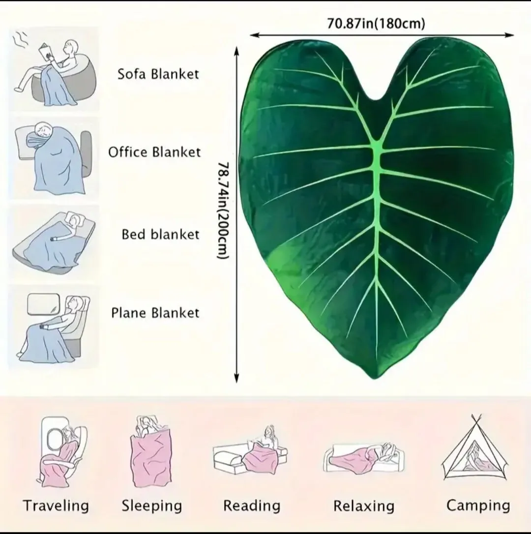 Green Leaf Blanket