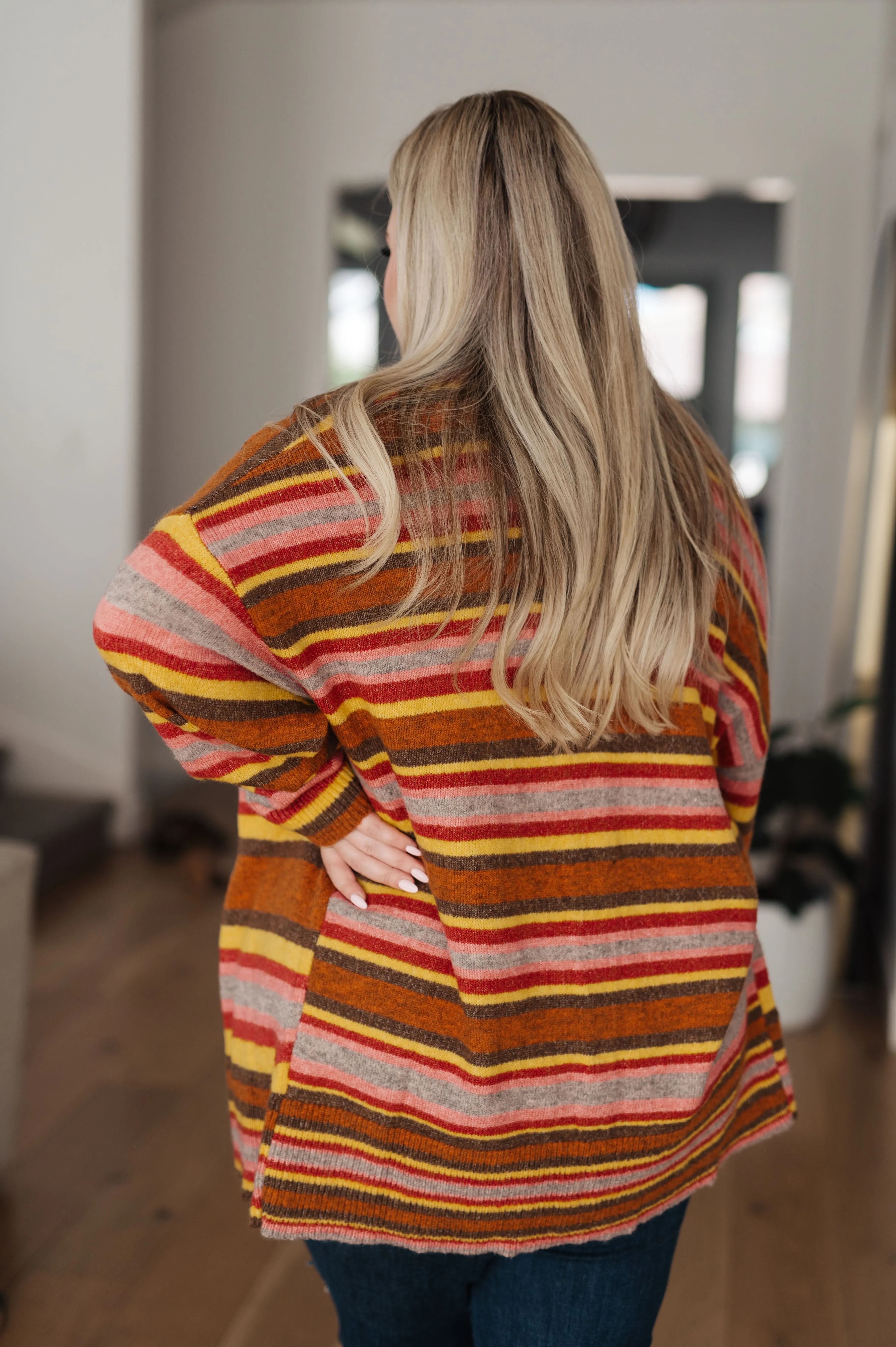 Hazel Blues® |  Henny Penny Striped Cardigan