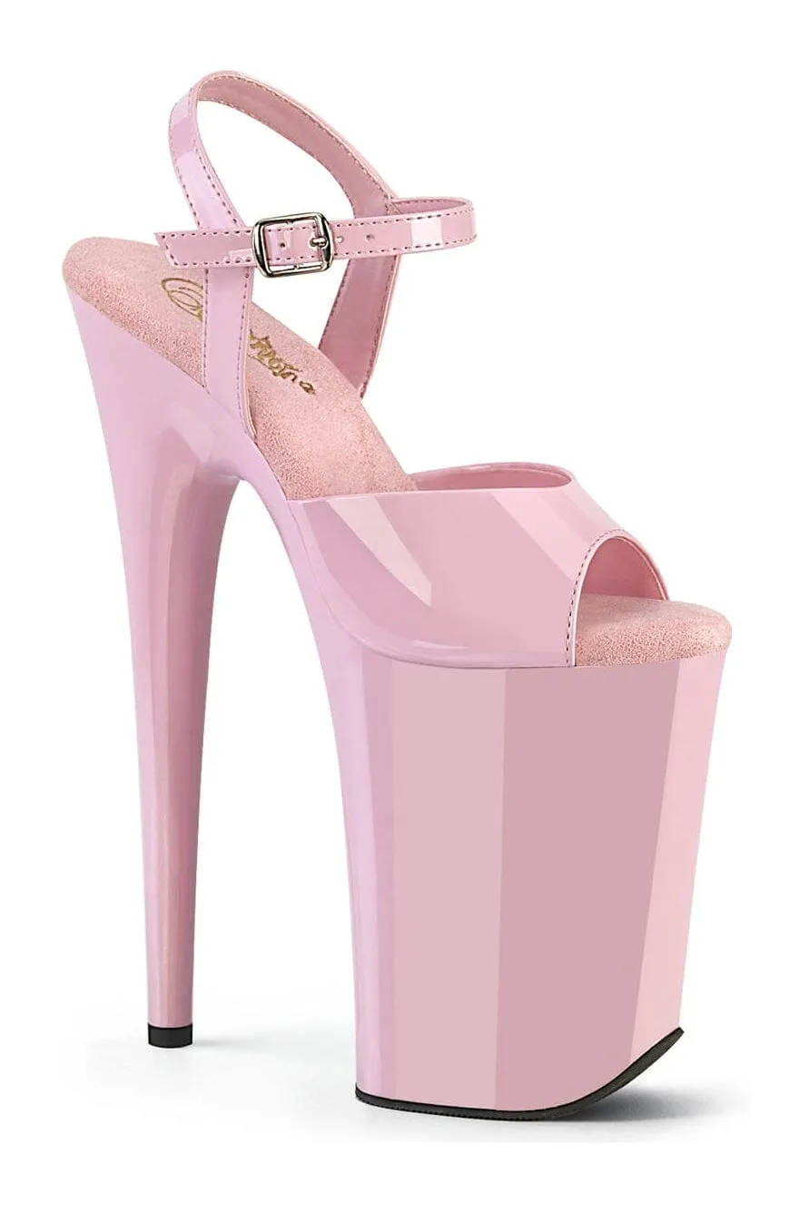 INFINITY-909 Pink Patent Sandal