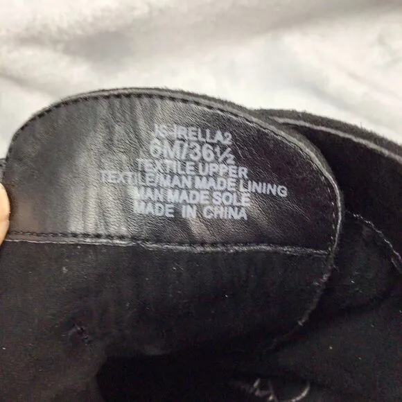 Jessica Simpson Irella 2 Platform Bootie Combat‎ Lace-up Goth Black  S6