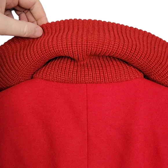 Jessica Simpson Red Button Fashion Stylish Pea Coat Women's Size SML