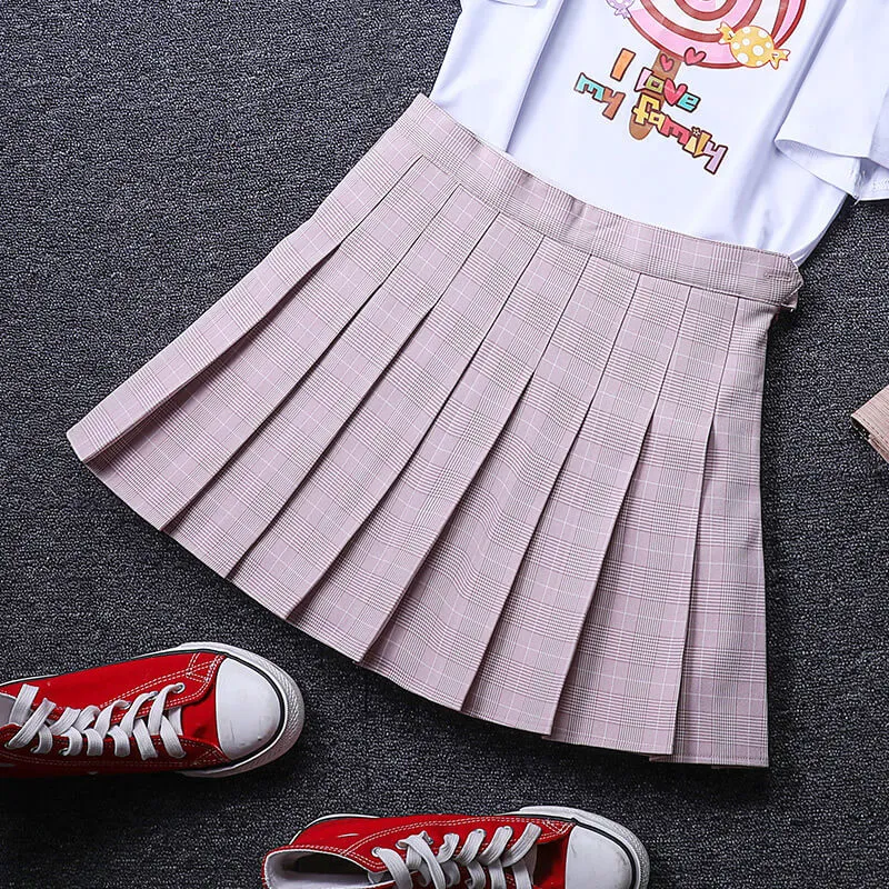 [@jessicabelkin] "CHIC PLAID" PLEATED SKIRT K052801REVIEW